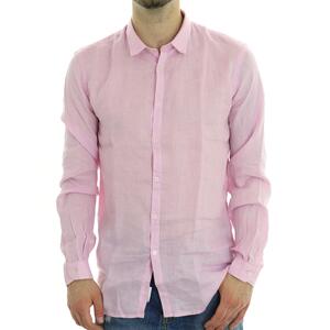 CAMICIA IN LINO ROSA
